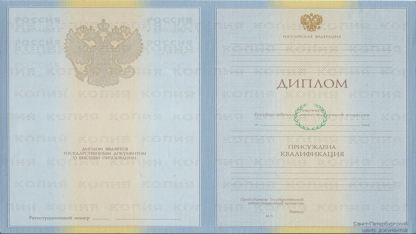 Купить диплом ВУЗа 2009 - 2010 без предоплаты в СПб конфиденциально